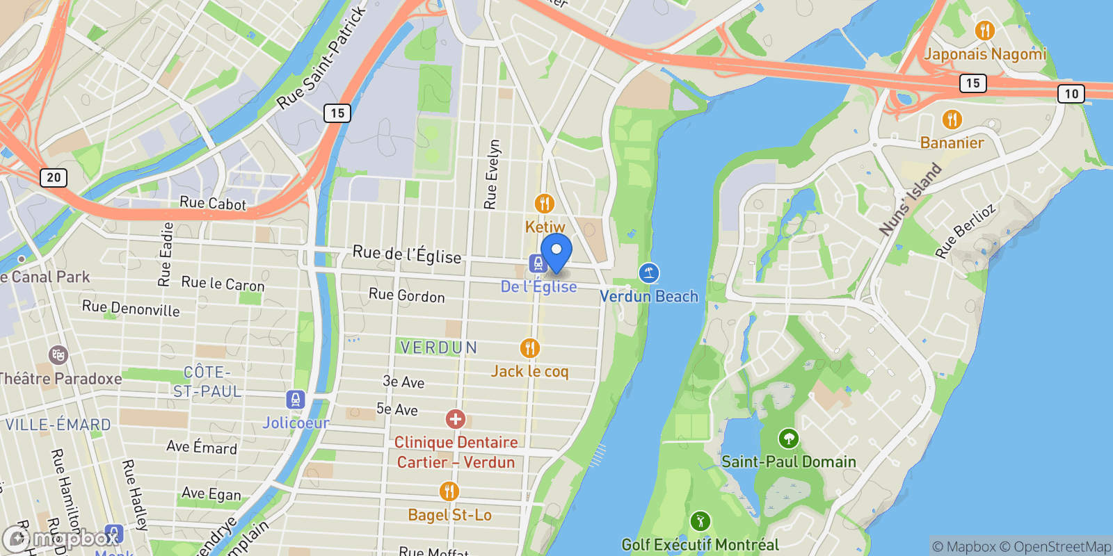 Map showing 169 177 Rue Galt, Montréal, Quebec, Canada.
