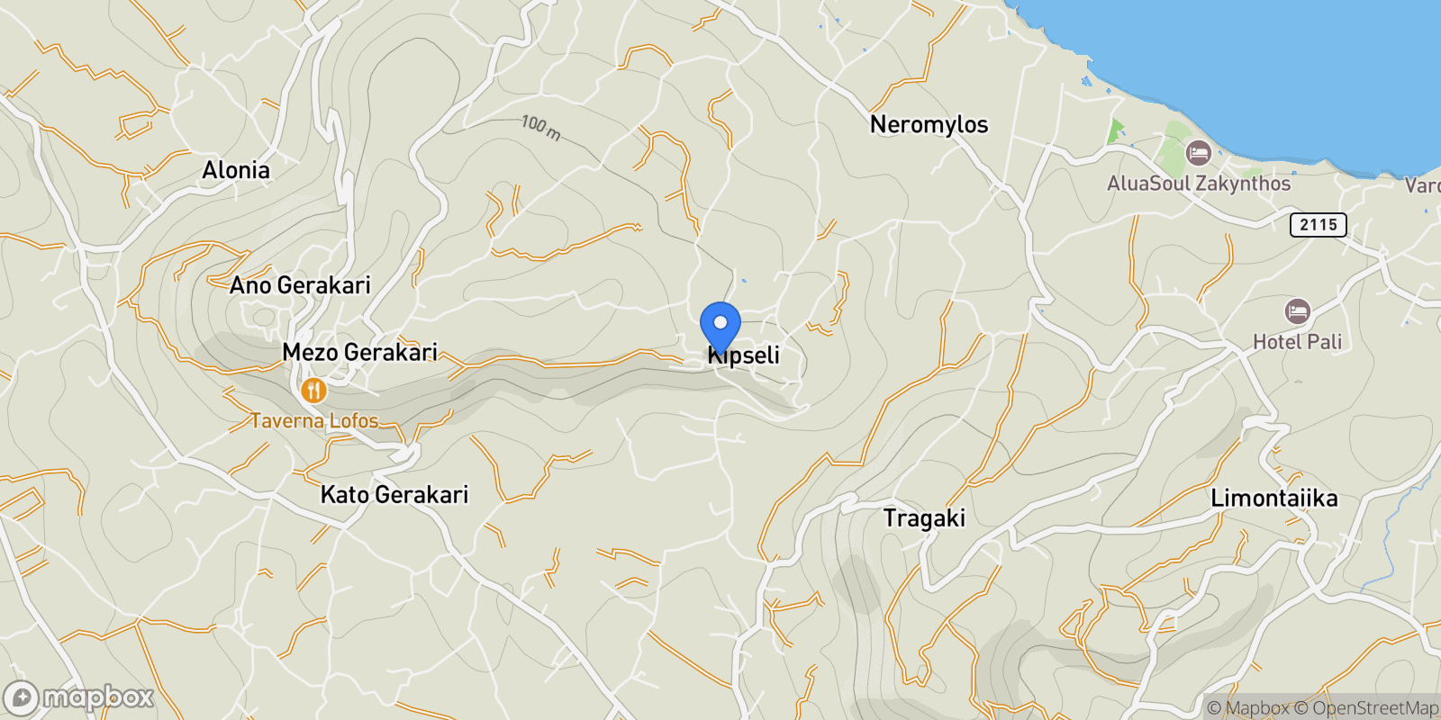 Map showing Kipseli 291 00, Greece, Kupselis, Arkadii, Greece.