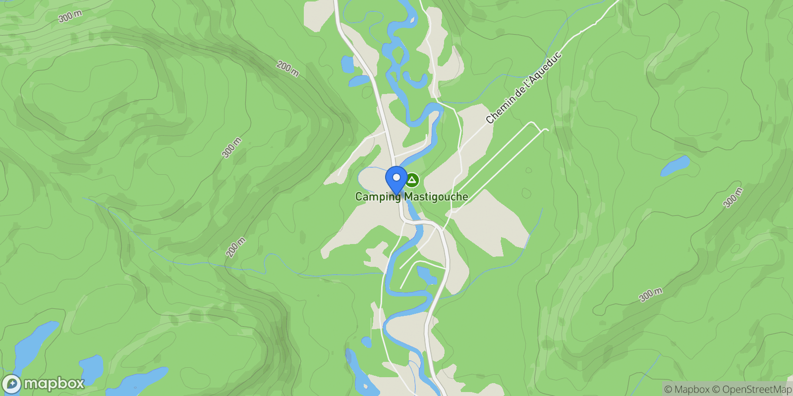Map showing 600 Rg Mastigouche, Mandeville, Quebec, Canada.