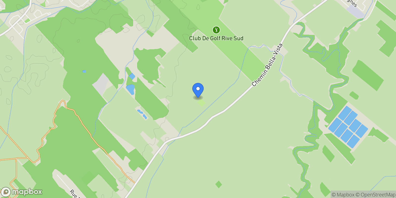 Map showing 1516 Ch. Bellevue, Carignan, Quebec, Canada.