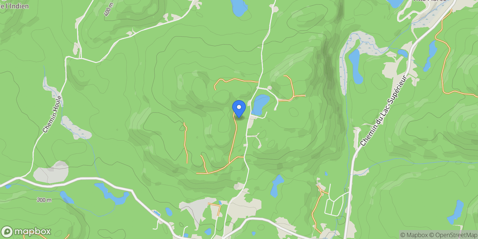 Map showing Ch. de la Truite, Lac-Supérieur, Quebec, Canada.