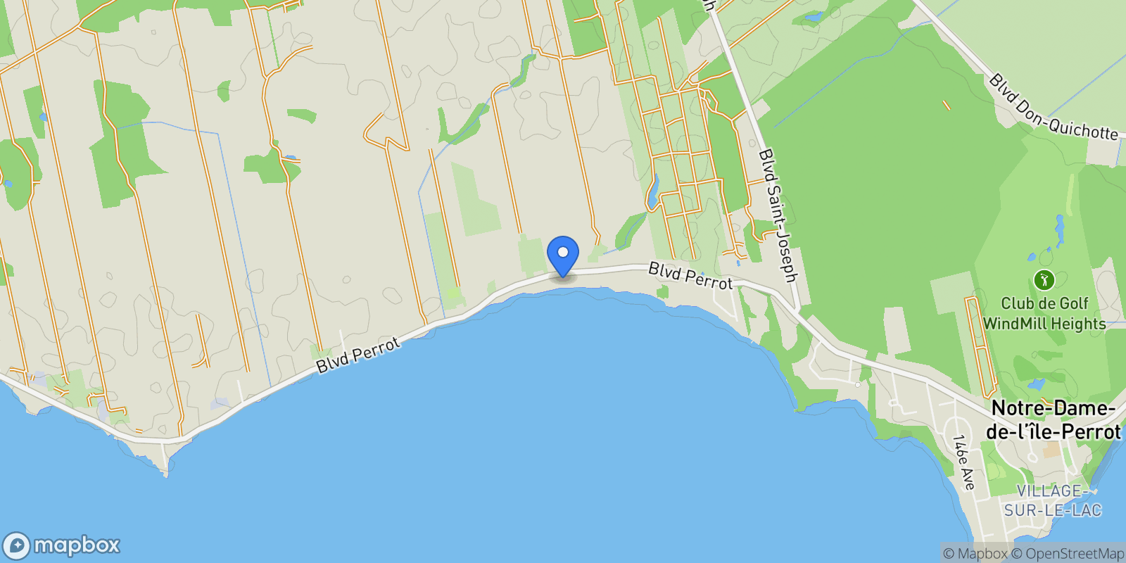 Map showing 2584 Boul. Perrot, Notre-Dame-de-l'Île-Perrot, Quebec, Canada.