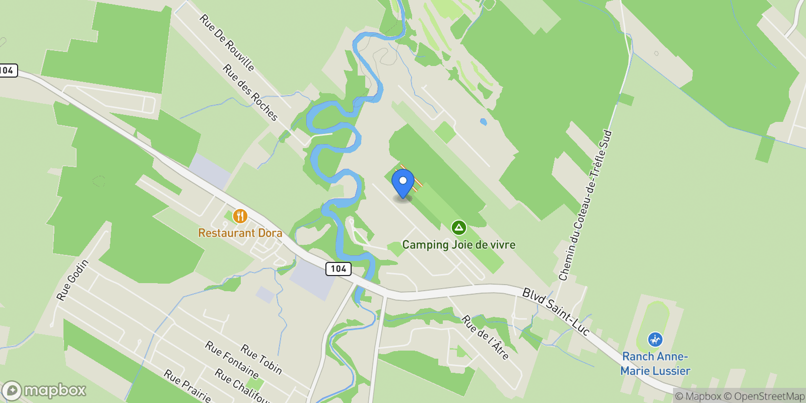 Map showing 75 Rue des Trembles #101, Saint-Jean-sur-Richelieu, QC J2W 2Z3, Canada, Saint-Jean-sur-Richelieu, Quebec, Canada.