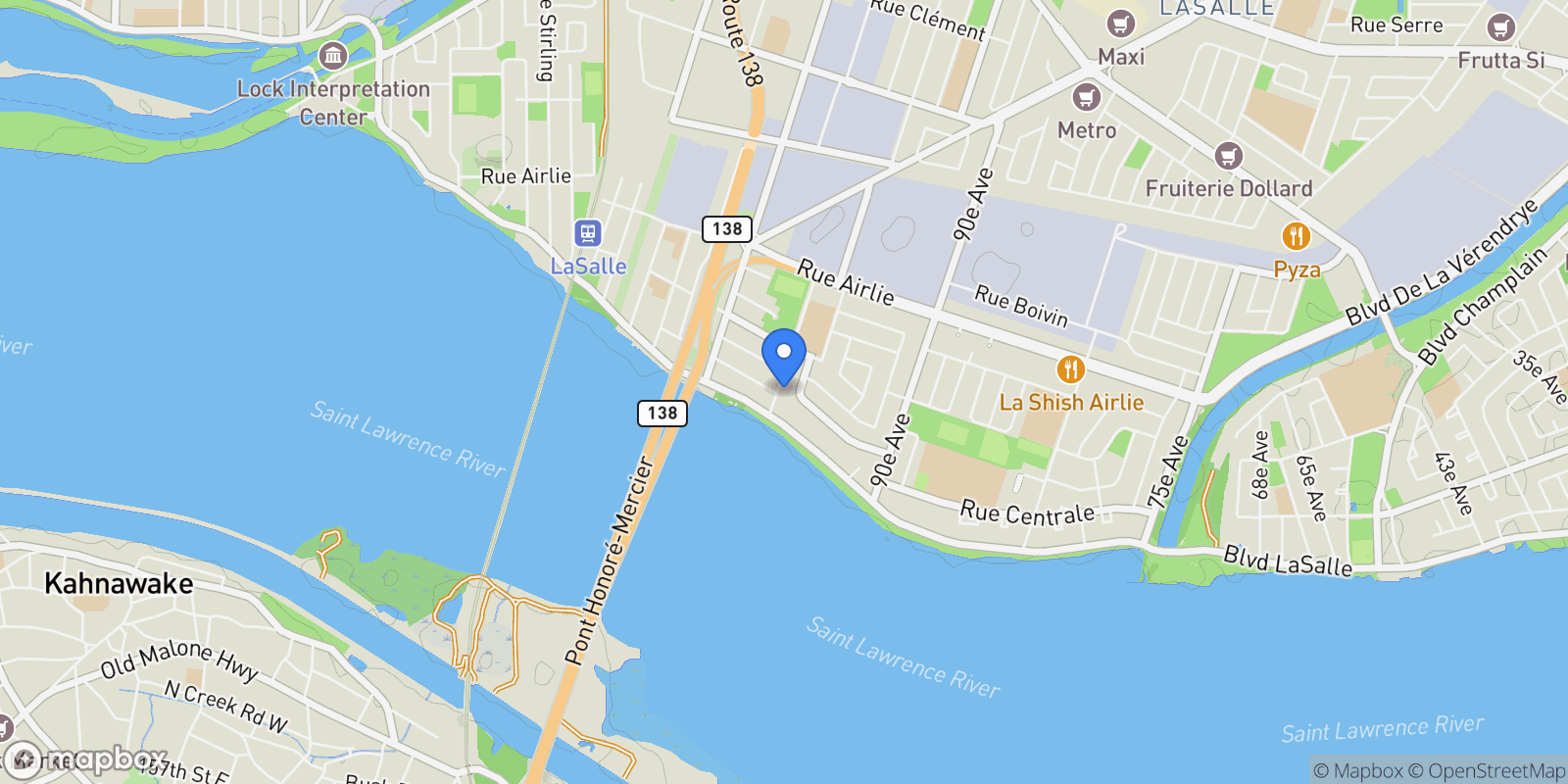 Map showing 51 Av. Clandeboye, Montreal, Quebec, Canada.