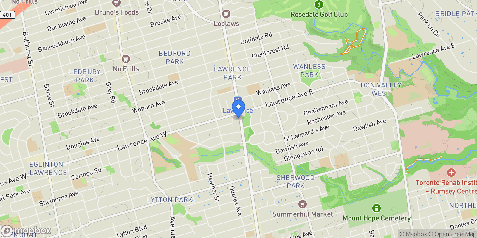Map showing 3018 Yonge St  612, Toronto, ON M4N 0A5, Toronto, Ontario, Canada.