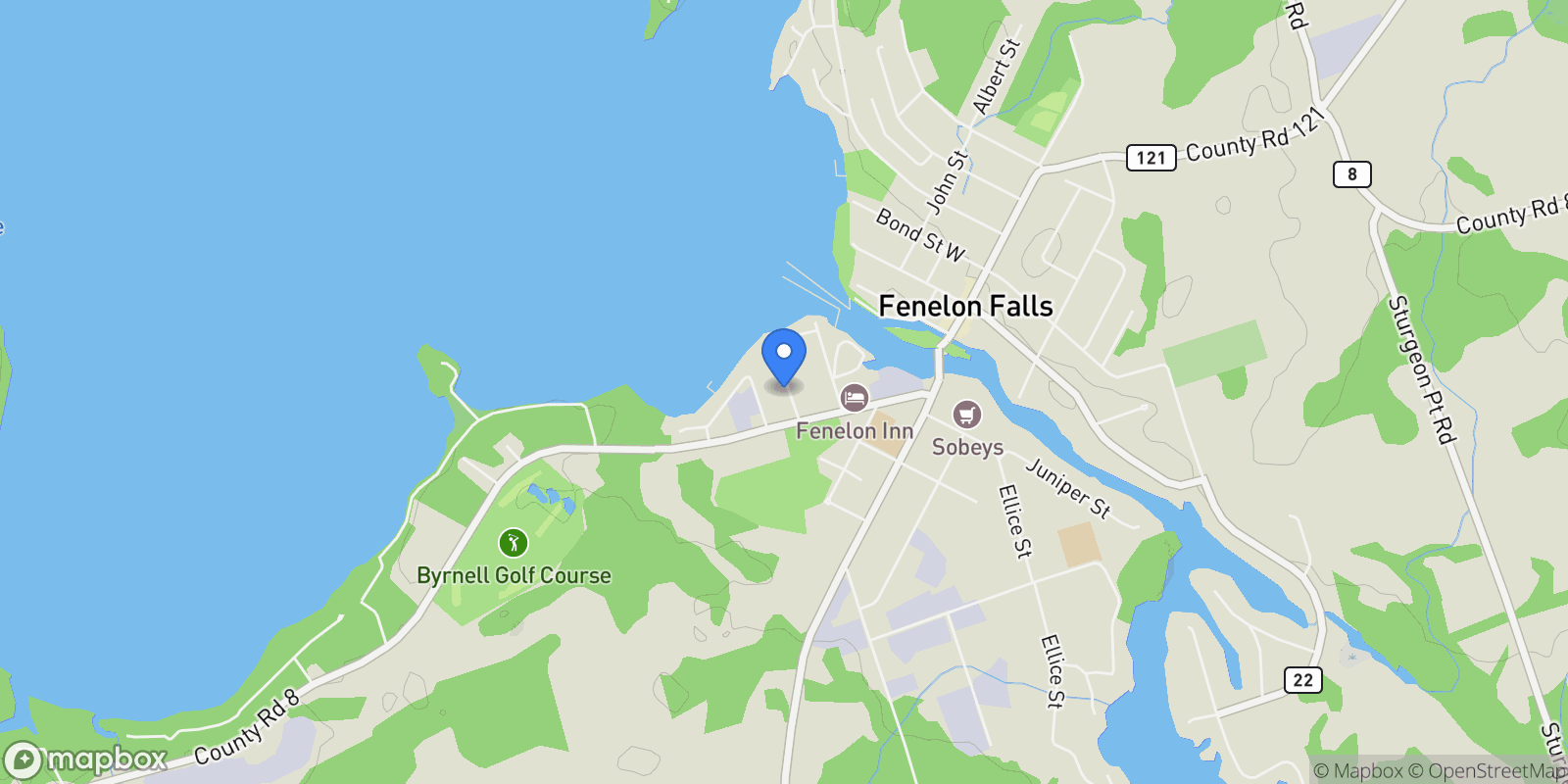 Map showing 19B West St N  308, Kawartha Lakes, ON K9V 1C4, Kawartha Lakes, Ontario, Canada.