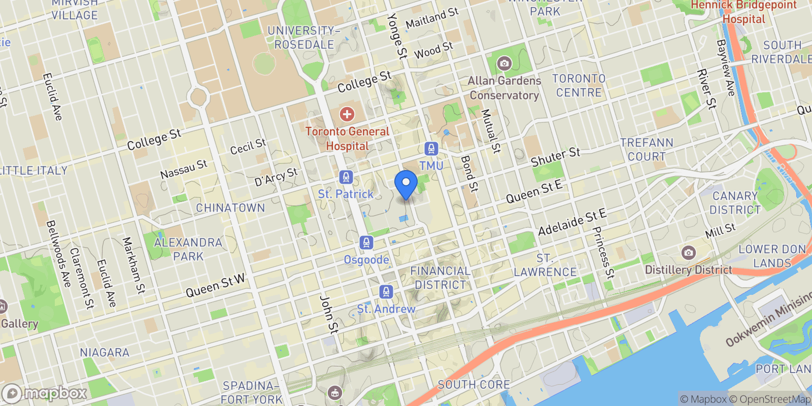 Map showing 15 High Point Rd, Toronto, ON M3B2A3, Toronto, Ontario, Canada.