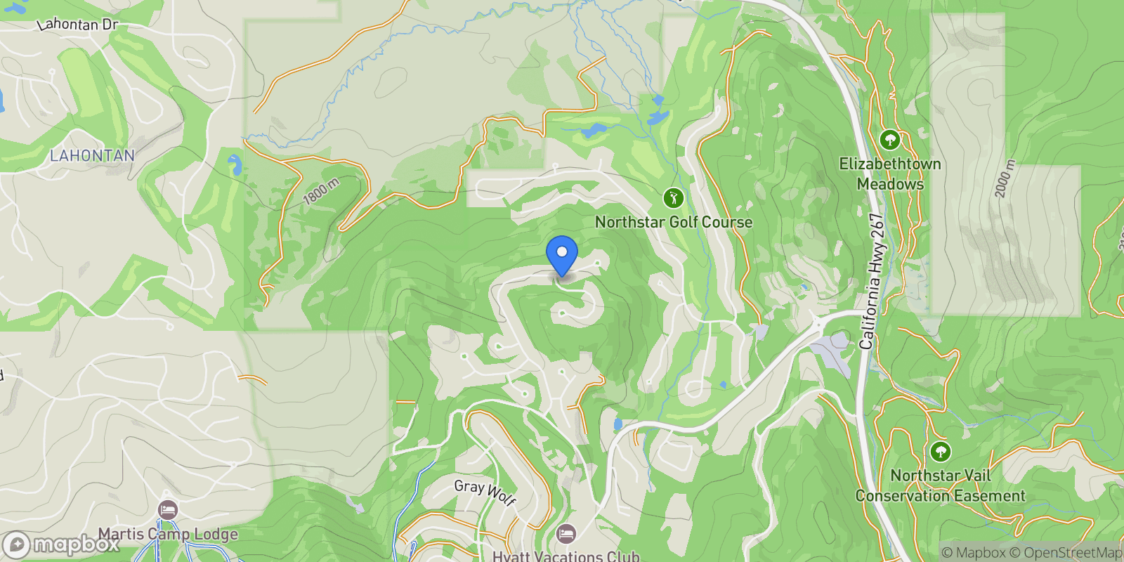 Map showing 1102 Martis Landing, Truckee, California, United States.