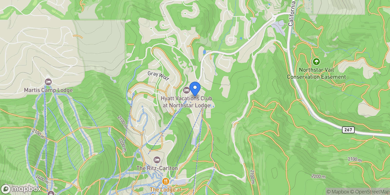 Map showing 3001 Northstar Drive 305, Truckee, California, United States.