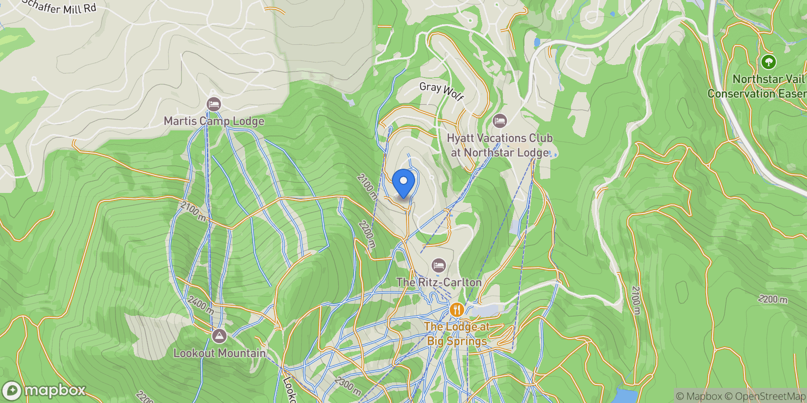 Map showing 19505 Glades Court, Truckee, California, United States.