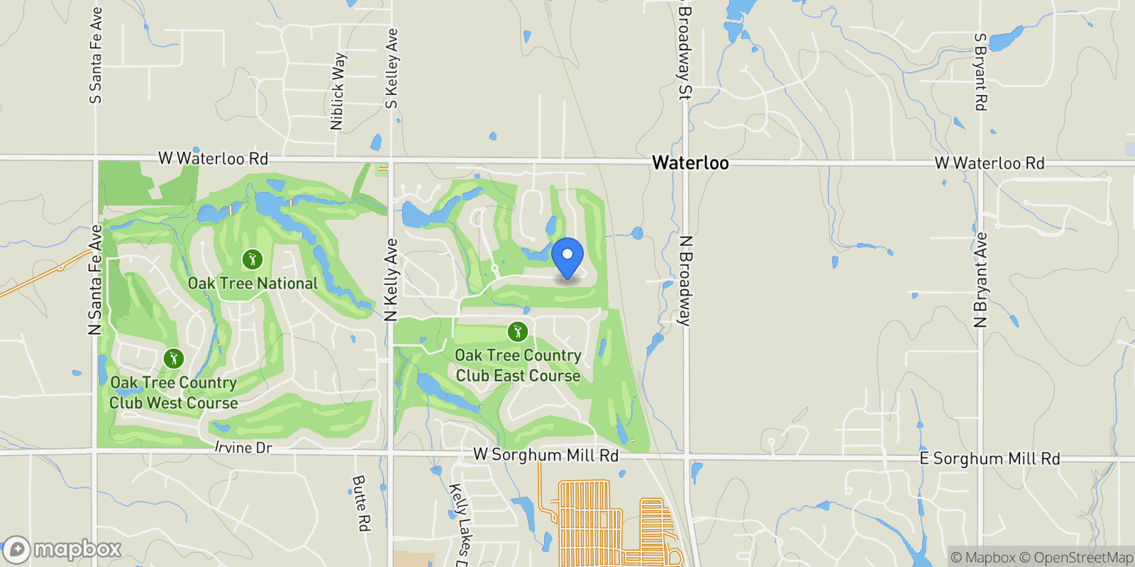 Map showing 332 Heritage Boulevard, Edmond, OK 73025, Edmond, Oklahoma, United States.