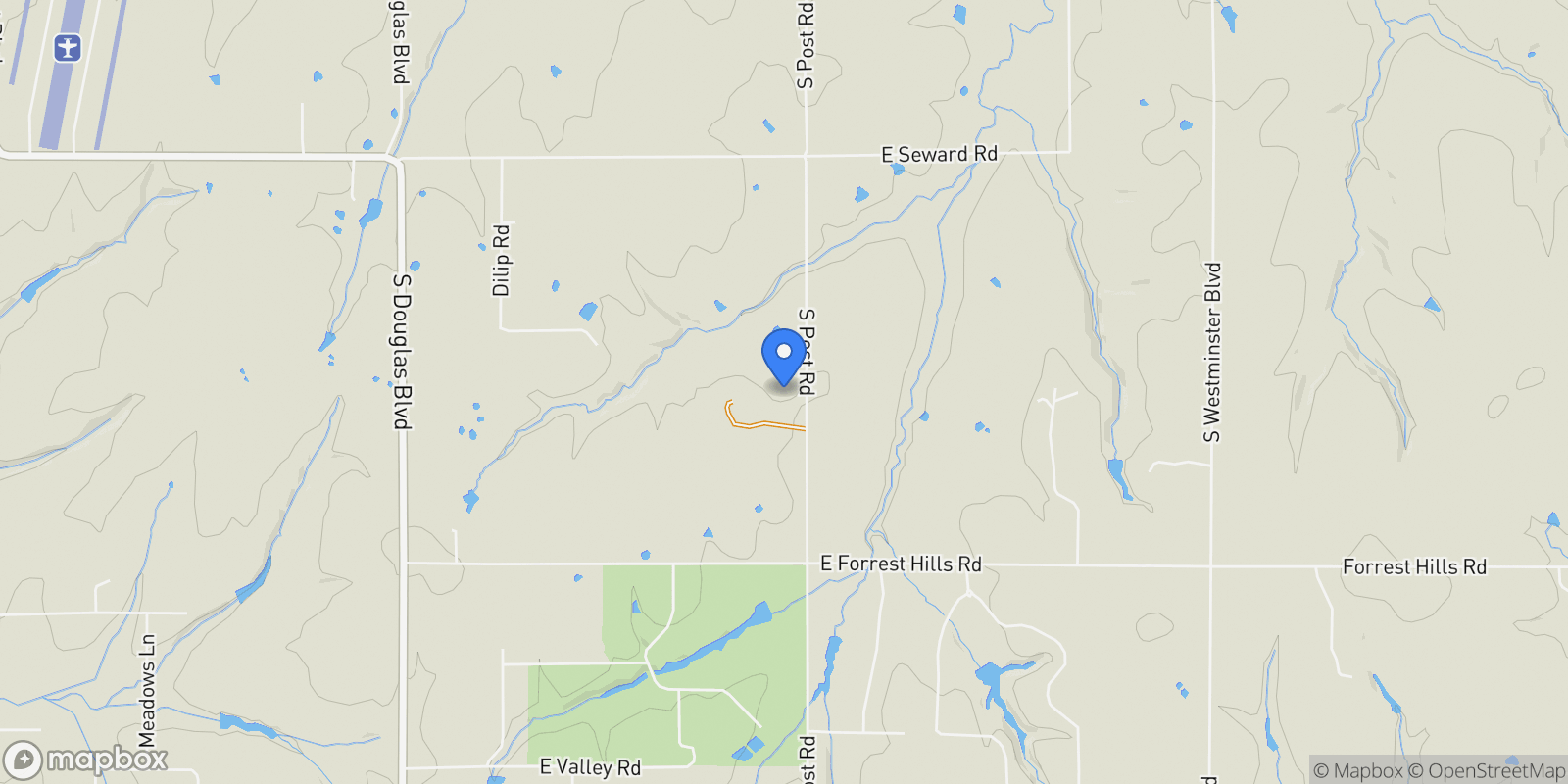 Map showing 0003 S Post Road, Guthrie, OK 73044, Guthrie, Oklahoma, United States.