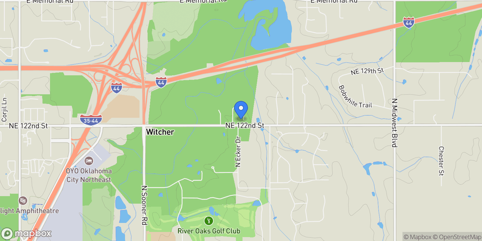 Map showing 12301 Thelmas Way, Edmond, OK 73013, Edmond, Oklahoma, United States.
