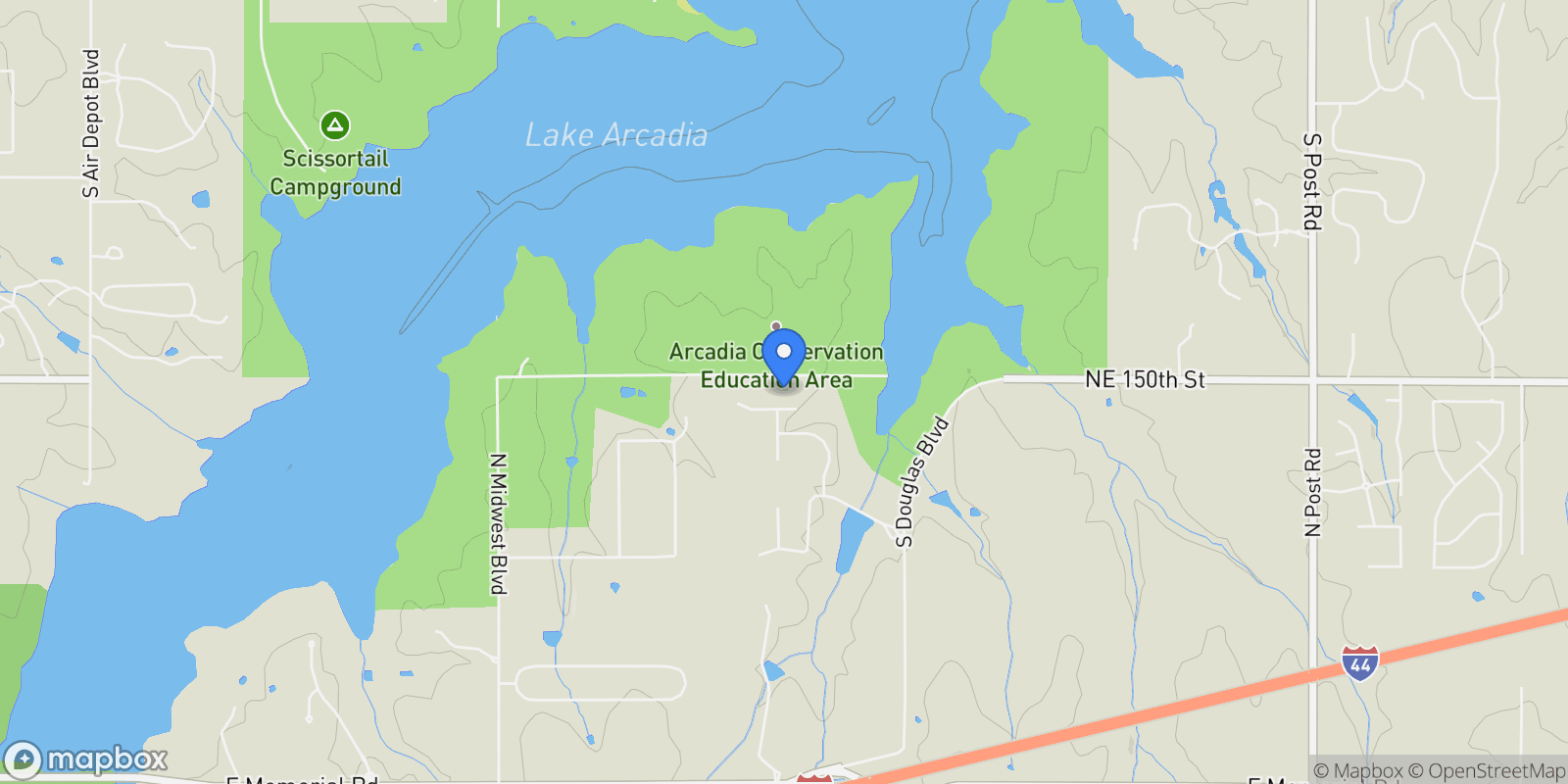 Map showing 8051 Falcon Crest, Jones, OK 73049, Edmond, Oklahoma, United States.