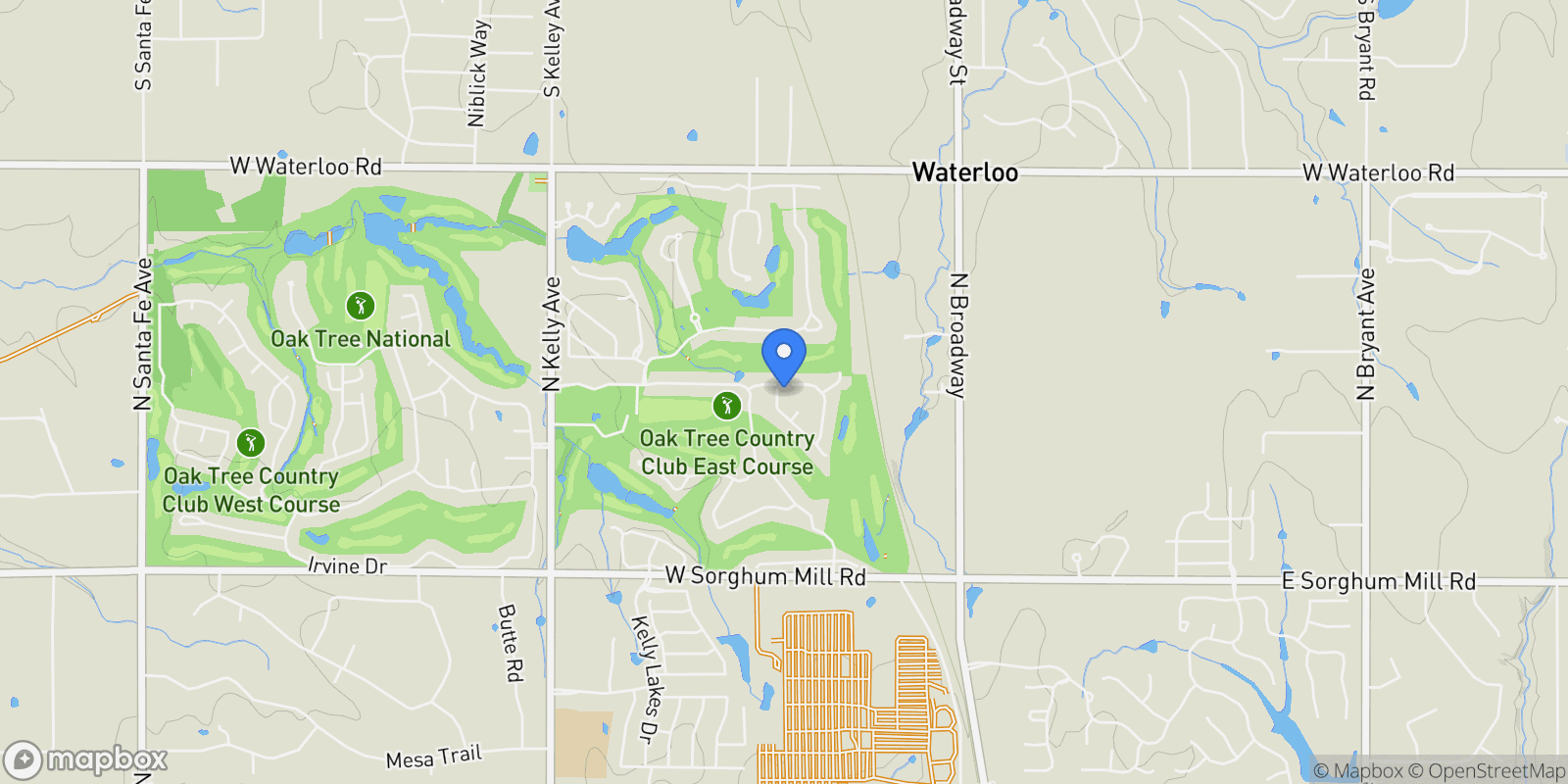 Map showing 6104 Laquinta Drive, Edmond, OK 73025, Edmond, Oklahoma, United States.