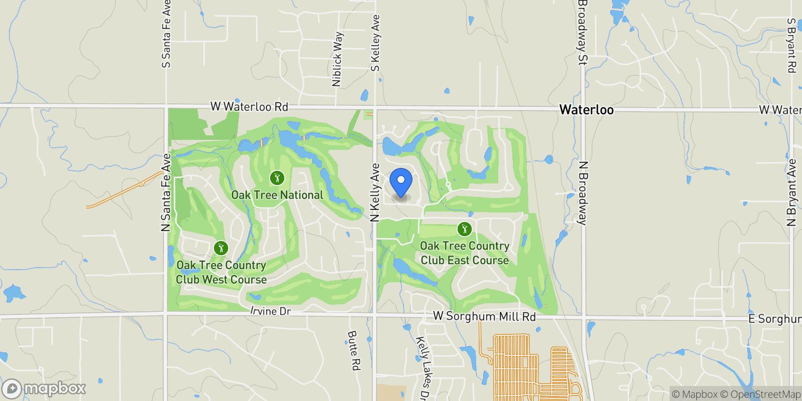 Map showing 6208 Hazeltine Drive, Edmond, OK 73025, Edmond, Oklahoma, United States.