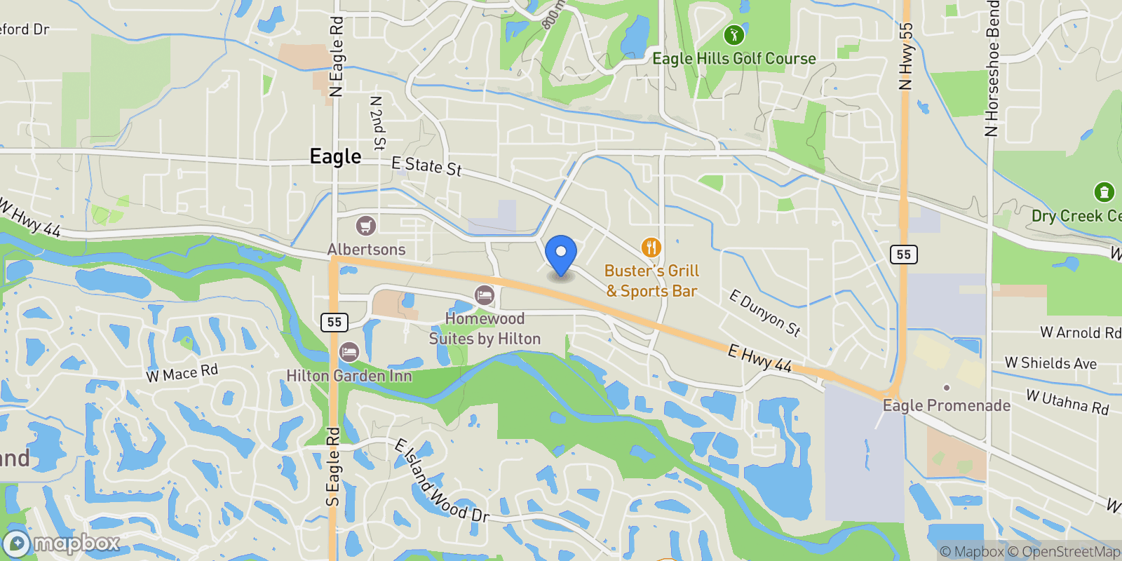 Map showing 1950 E Lone Shore Lane, Eagle, ID 83616, Eagle, Idaho, United States.