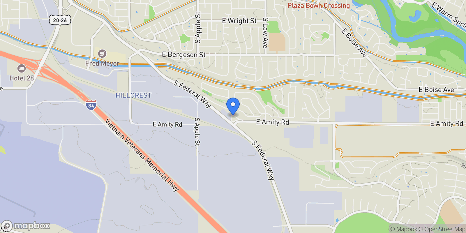 Map showing 1251 E Echelon Ridge Ln., Boise, ID 83716, Boise, Idaho, United States.