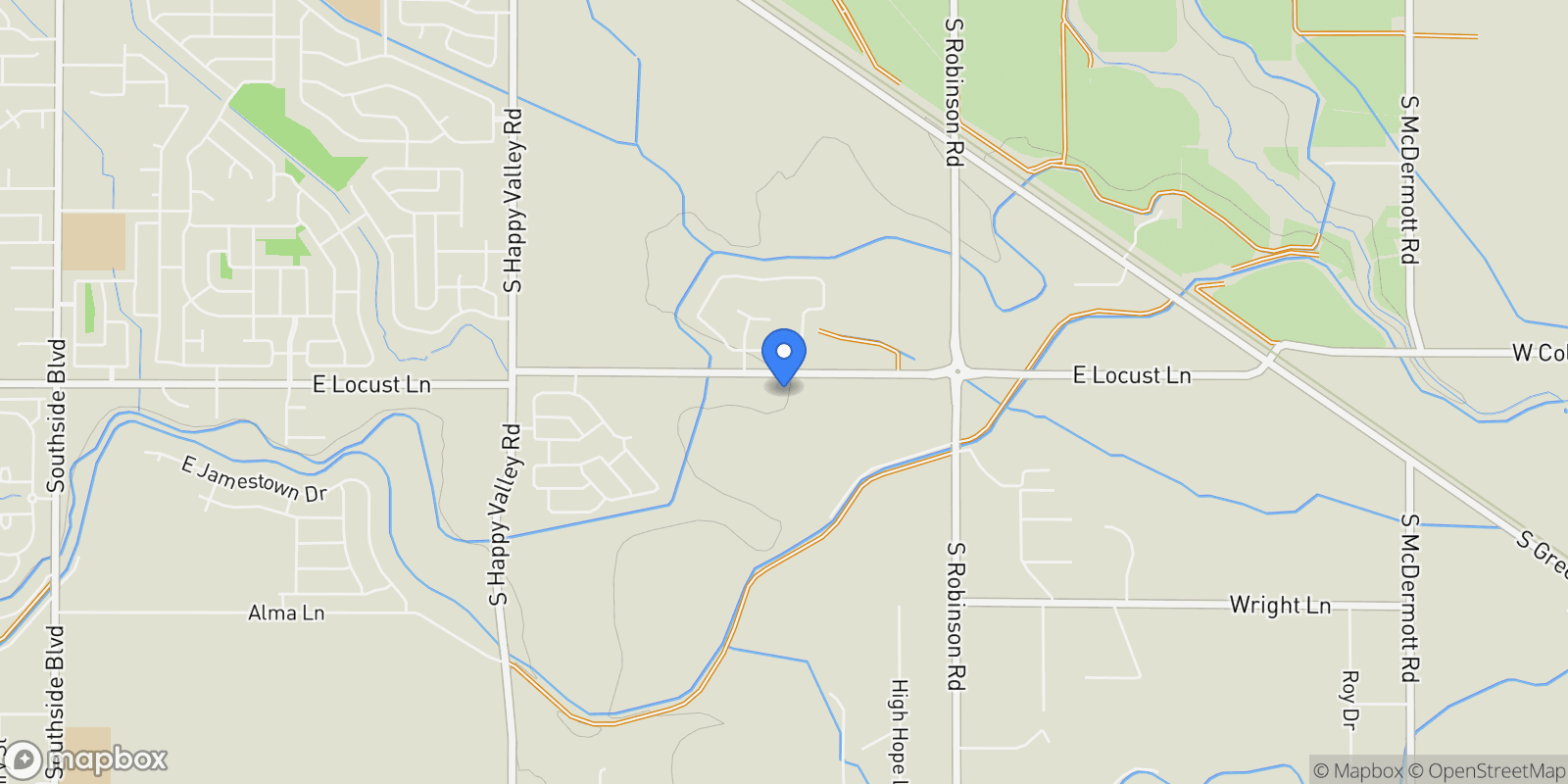 Map showing 6933 E Chicken Hawk Loop, Nampa, ID 83686, Nampa, Idaho, United States.