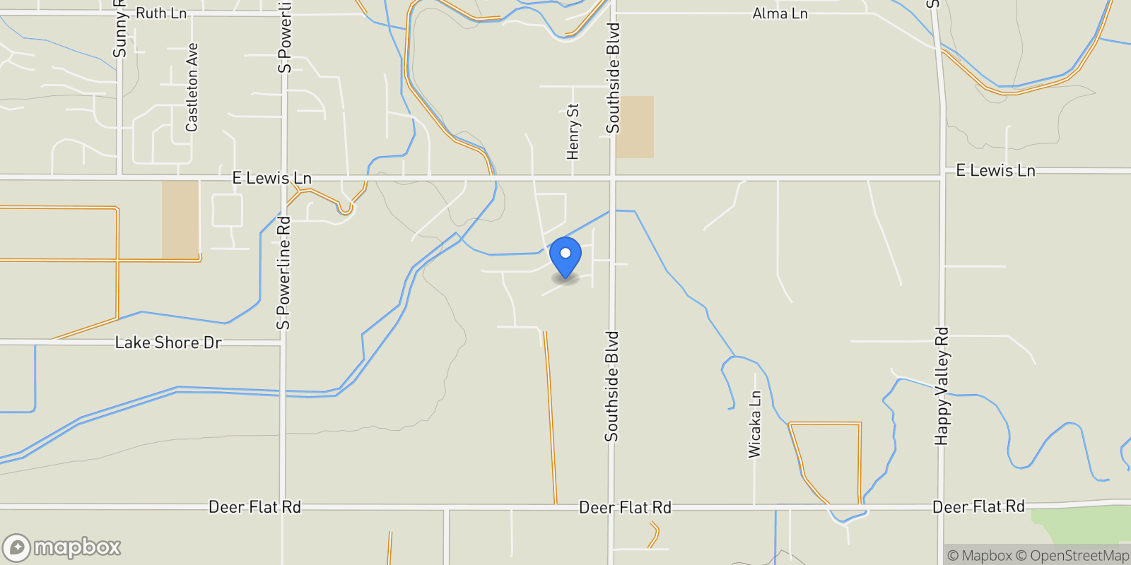 Map showing 7096 E Chicken Hawk Loop, Nampa, ID 83686, Nampa, Idaho, United States.