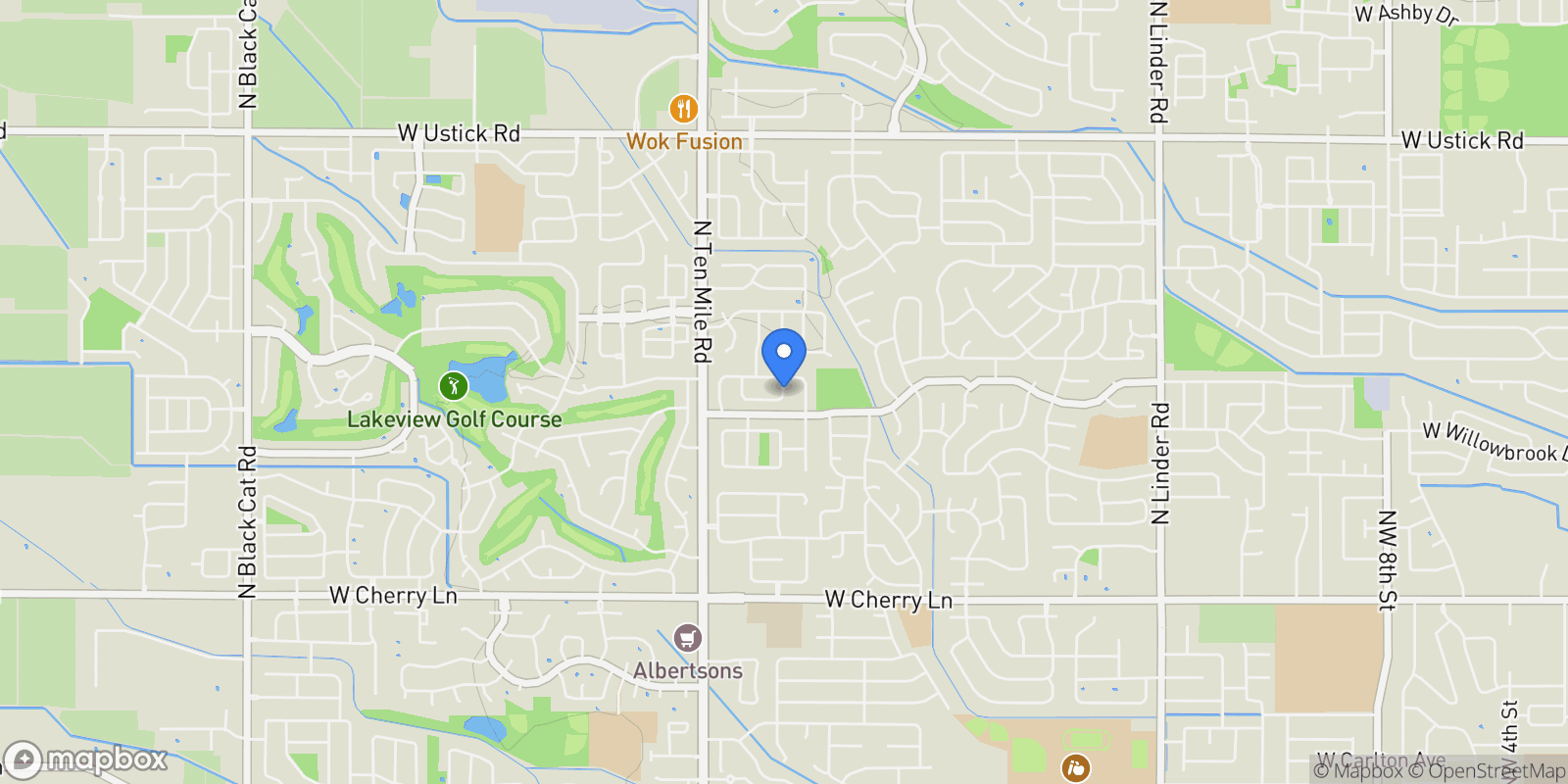 Map showing 60 N Feather Reed Ave., Meridian, ID 83642, Meridian, Idaho, United States.