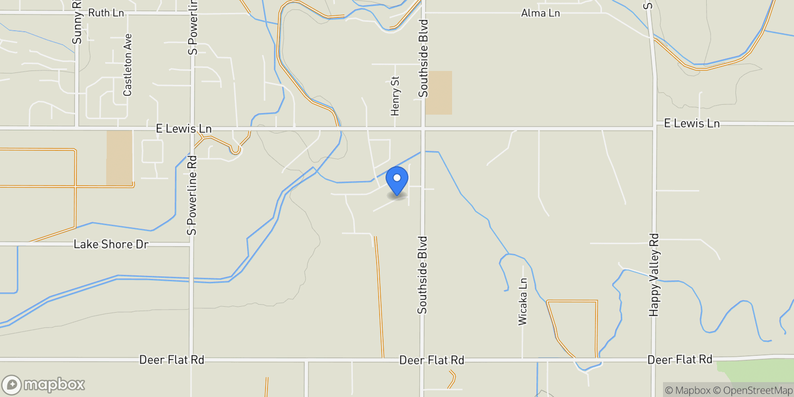 Map showing 7132 E Chicken Hawk Loop, Nampa, ID 83686, Nampa, Idaho, United States.