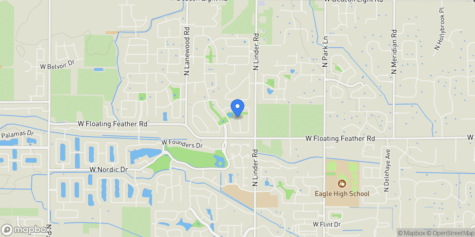 Map showing 1535 N Luge, Eagle, ID 83616, Eagle, Idaho, United States.