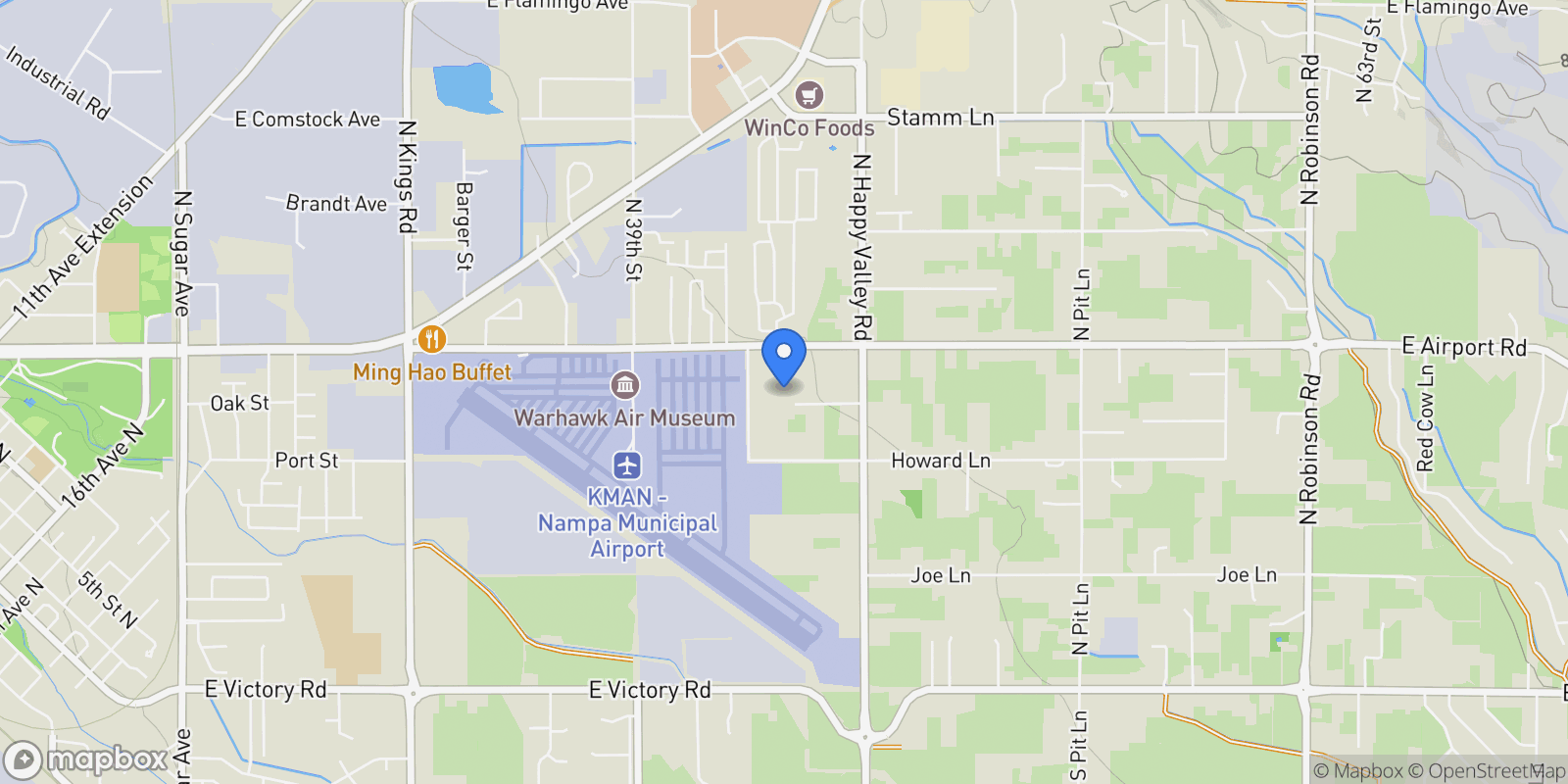 Map showing 18172 N Begonia Way, Nampa, ID 83687, Nampa, Idaho, United States.