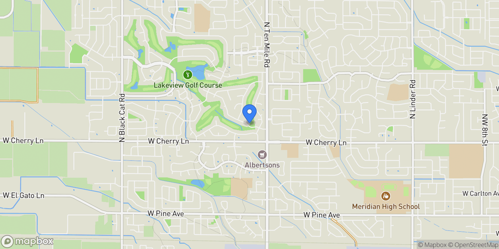 Map showing 6472 S Astoria Ave, Meridian, ID 83642, Meridian, Idaho, United States.