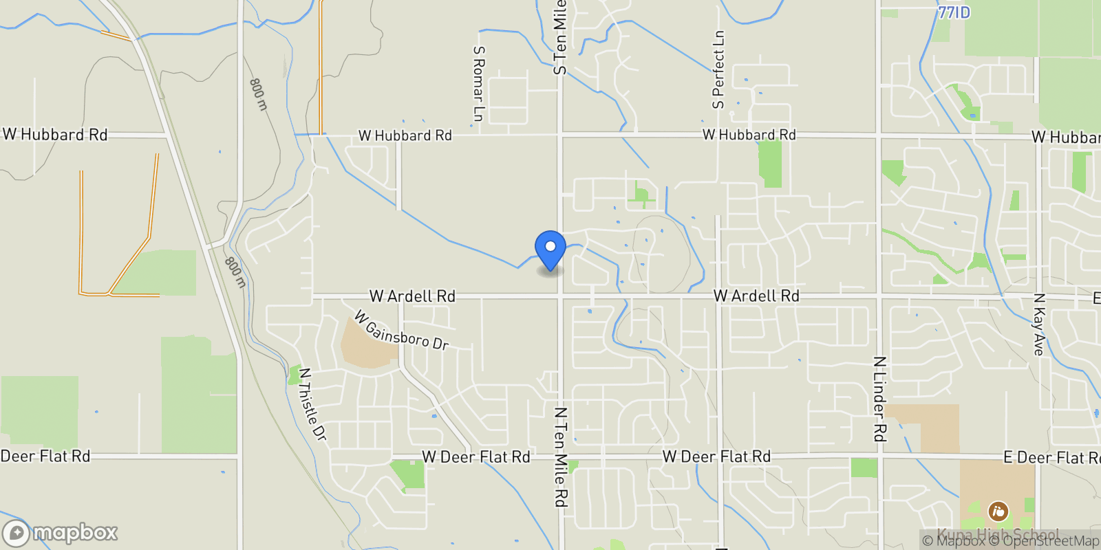 Map showing 12014 W Zamalek Ct, Kuna, ID 83634, Kuna, Idaho, United States.