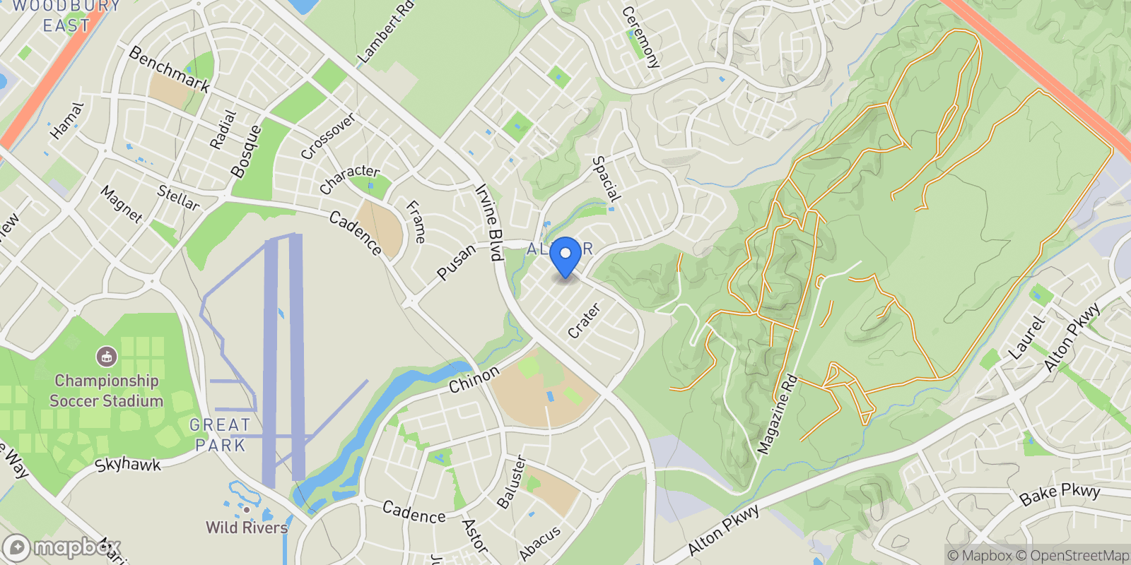 Map showing 53 Chasma, Irvine, CA 92618, Irvine, California, United States.