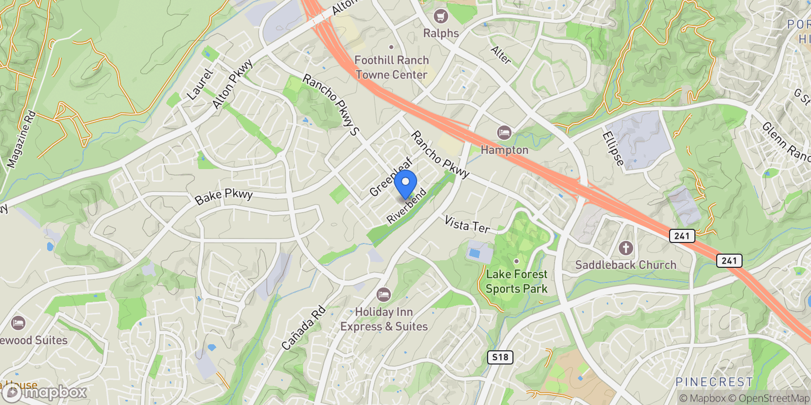 Map showing 191 Sweet Juniper, Lake Forest, CA 92630, Lake Forest, California, United States.