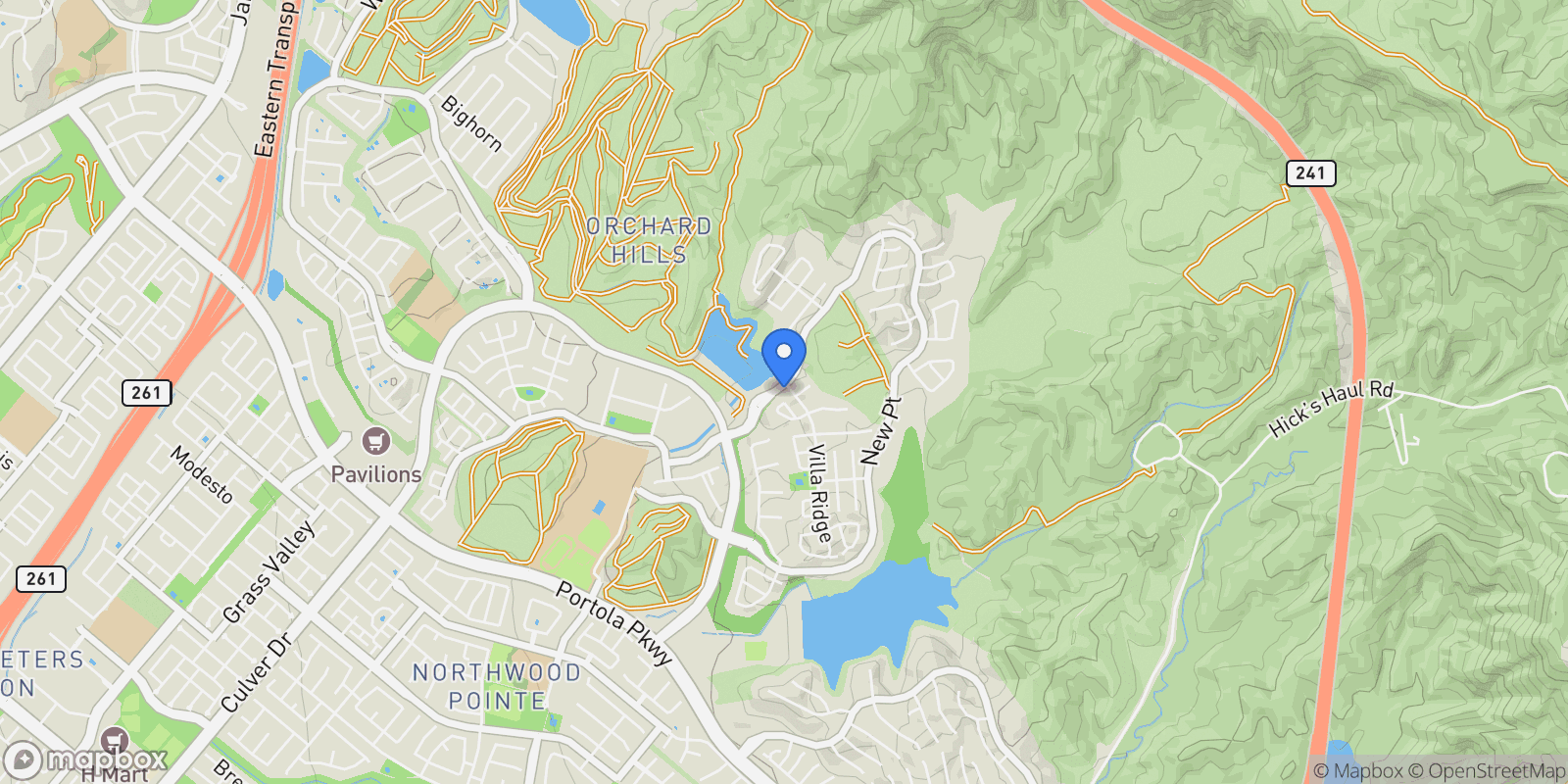 Map showing 100 Viano, Irvine, CA 92602, Irvine, California, United States.