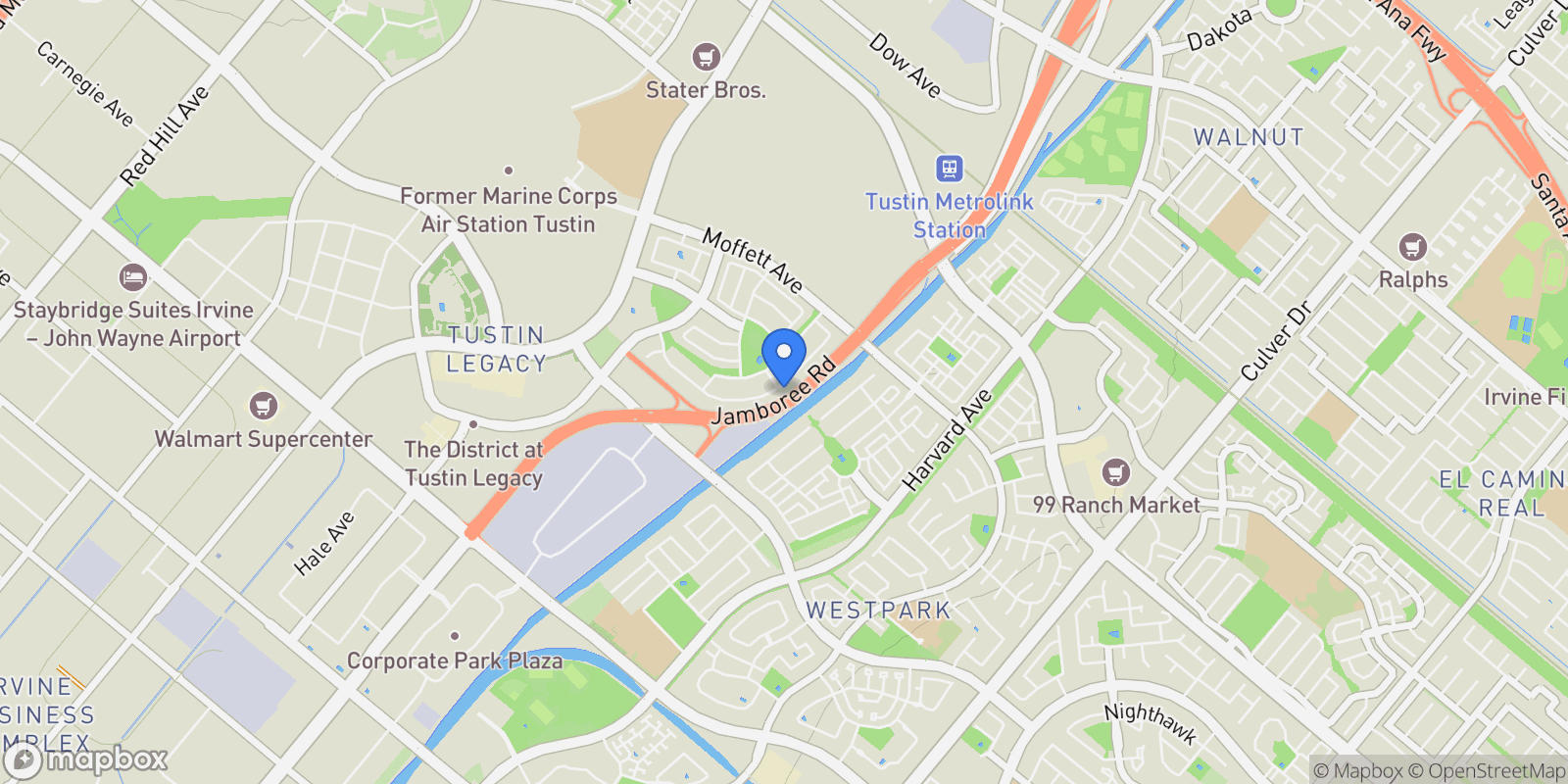 Map showing 261 Barnes, Tustin, CA 92782, Irvine, California, United States.