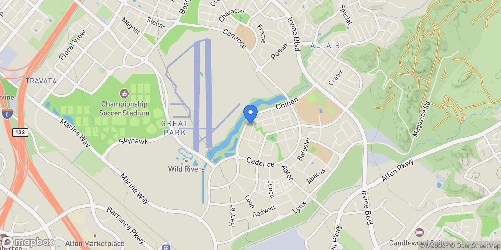 Map showing 255 Sawbuck, Irvine, CA 92618, Irvine, California, United States.