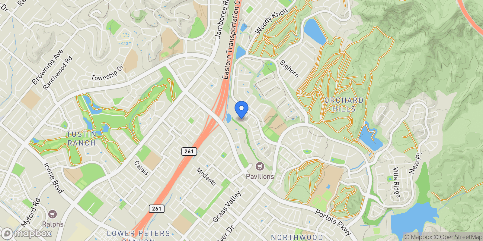 Map showing 49 Sunset Cove, Irvine, CA 92602, Irvine, California, United States.