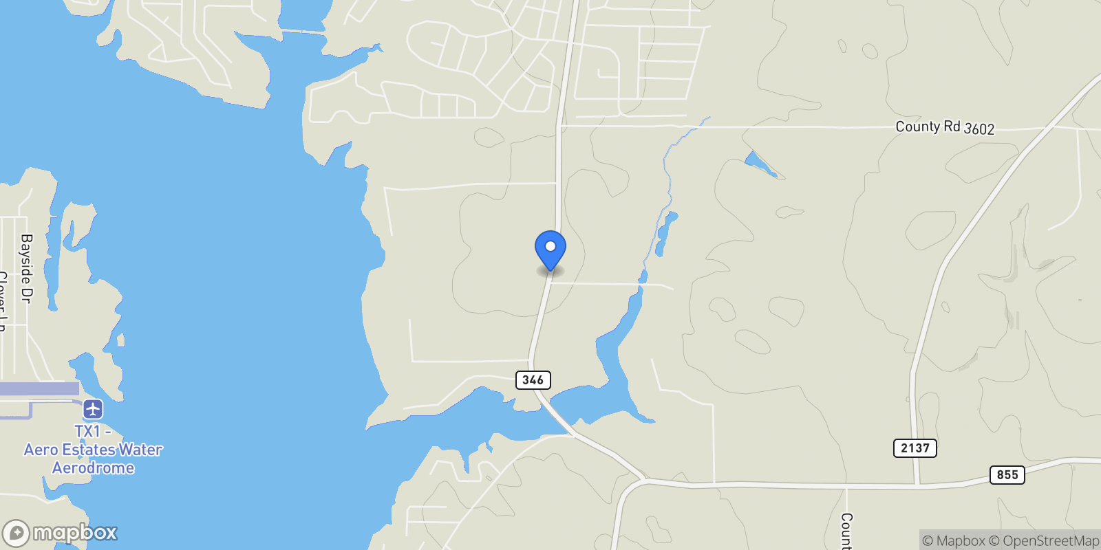 Map showing 1147 N FM 346, Bullard, TX, 75757, USA, Bullard, Texas, United States.