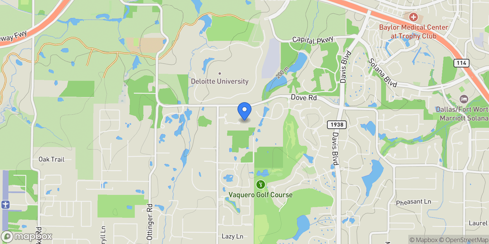 Map showing 40 Wyck Hill Lane, Westlake, TX, 76262, USA, Keller, Texas, United States.