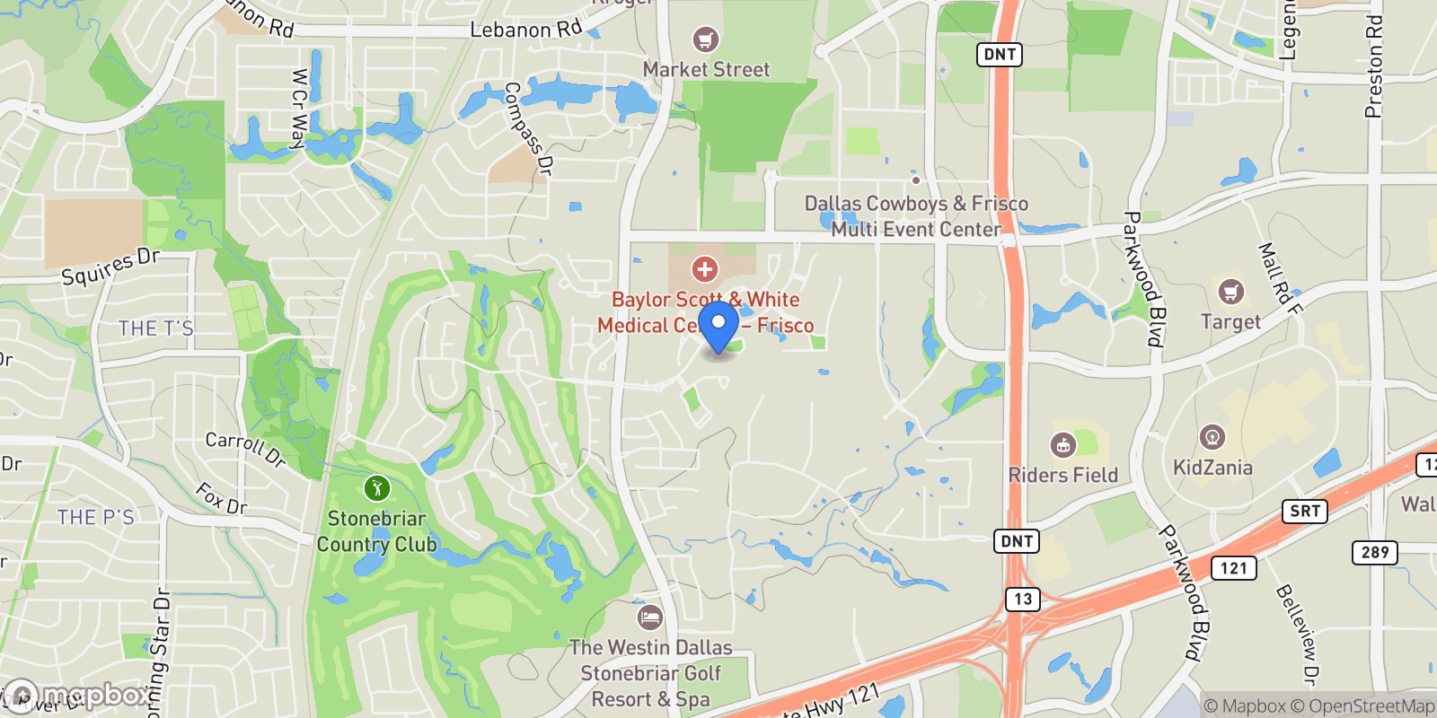 Map showing 5801 Versailles Avenue, Frisco, TX, 75034, USA, Frisco, Texas, United States.