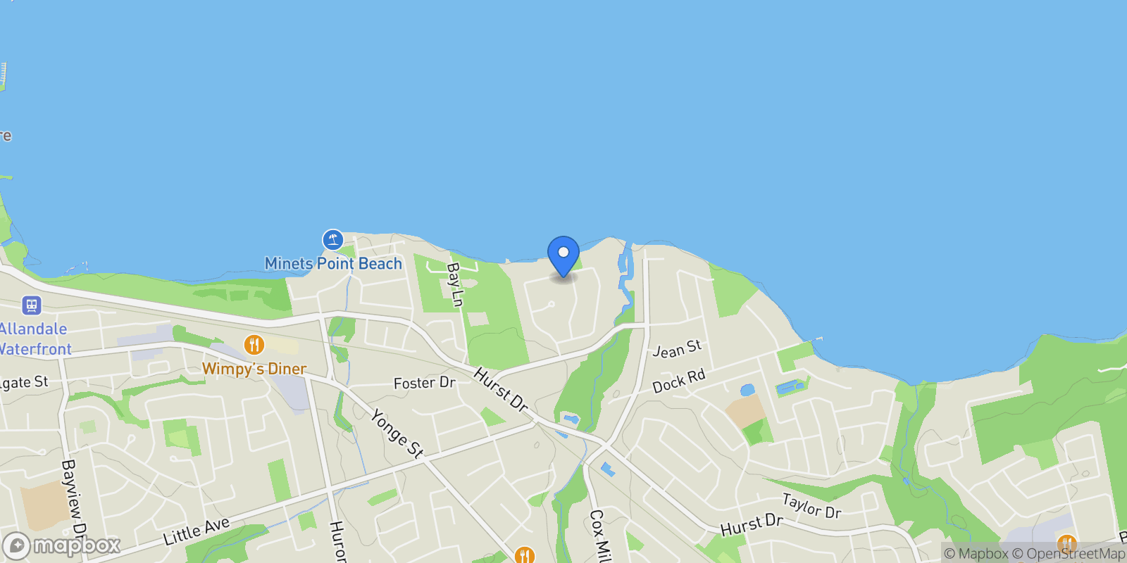 Map showing 23 Royal Oak Drive, Barrie, ON, L4N 7S5, CANADA, Barrie, Ontario, Canada.