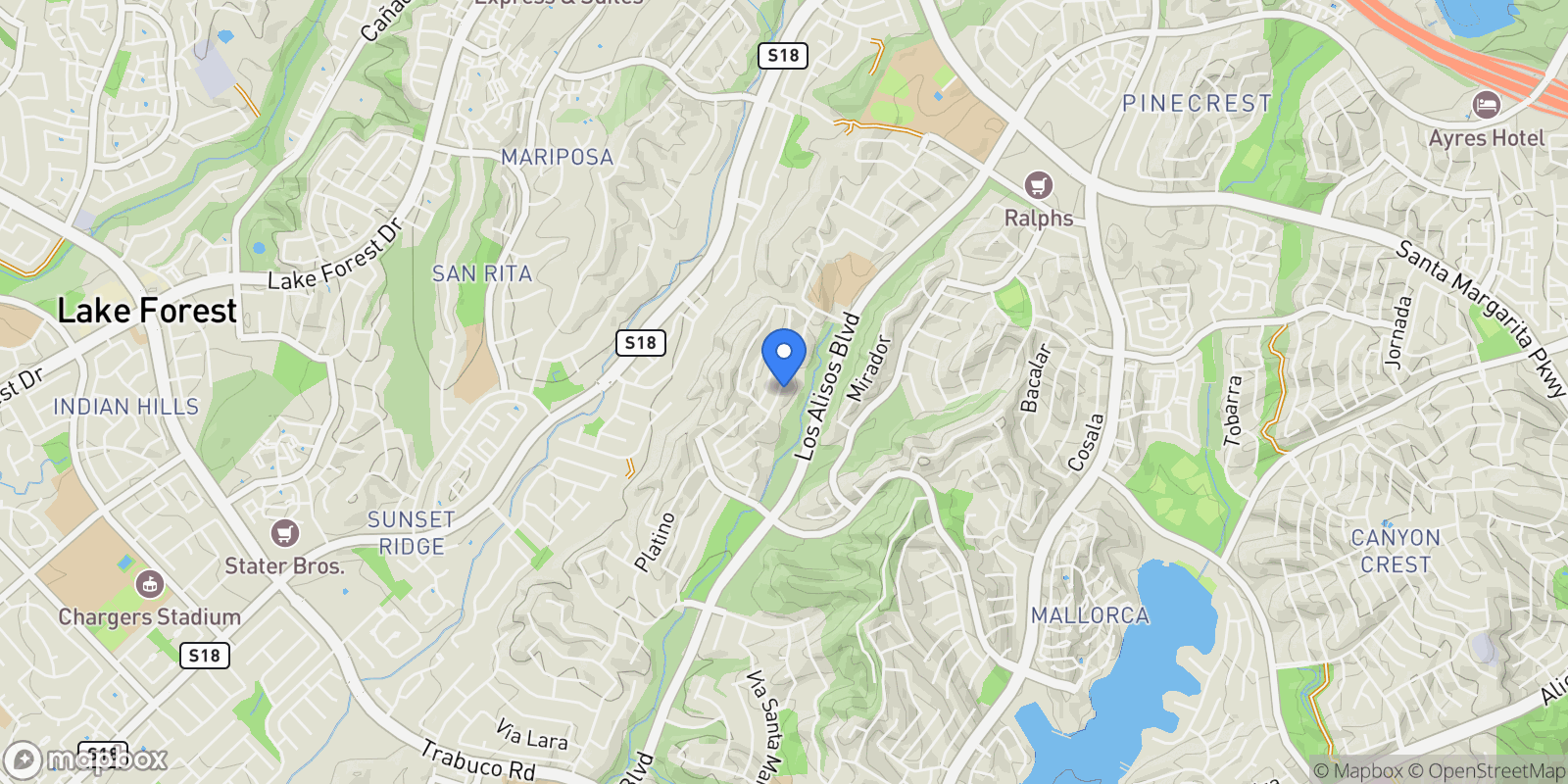 Map showing 21952 Esplendor, Mission Viejo, CA, 92691, USA, Mission Viejo, California, United States.