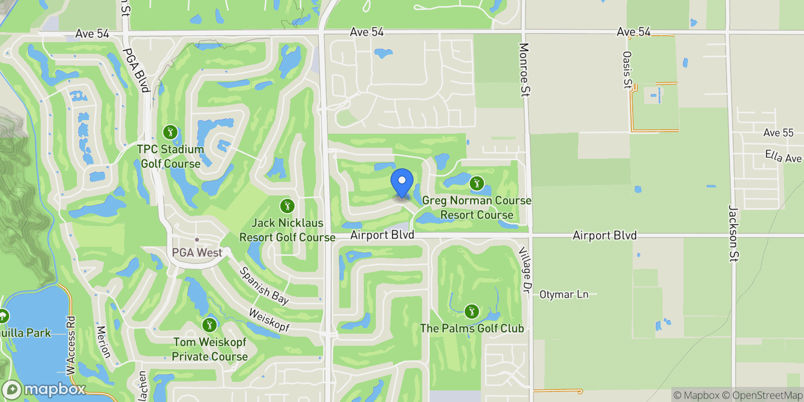 Map showing 81400 National Drive, La Quinta, CA, 92253, USA, La Quinta, California, United States.