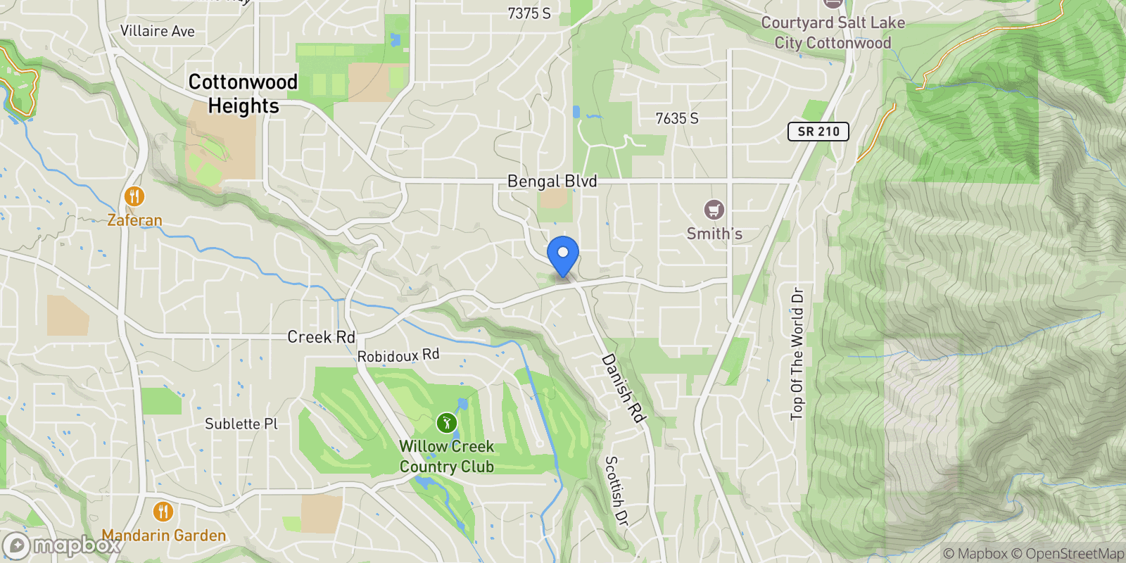 Map showing 3075 E CREEK RD E, Cottonwood Heights, Utah, United States.