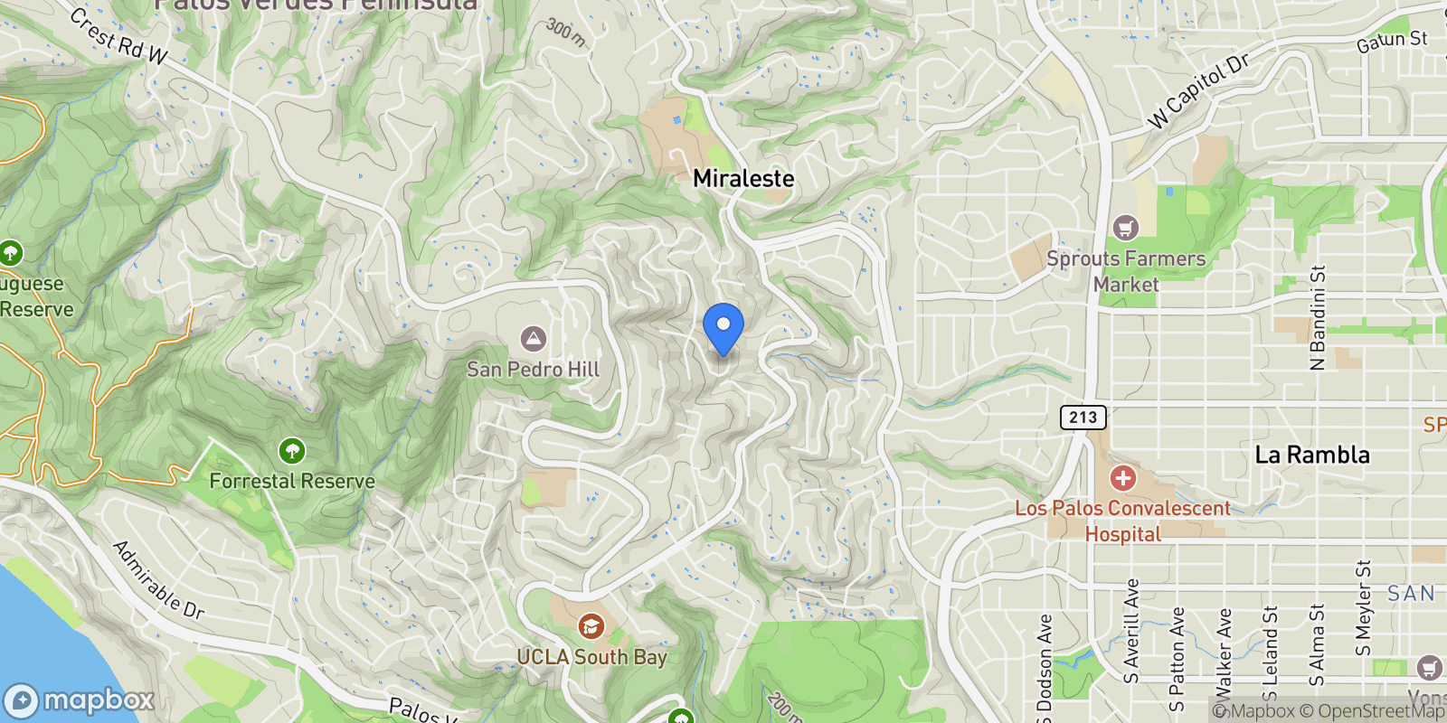 Map showing 29865 Knoll View, Rancho Palos Verdes, CA, 90275, USA, Rolling Hills, California, United States.