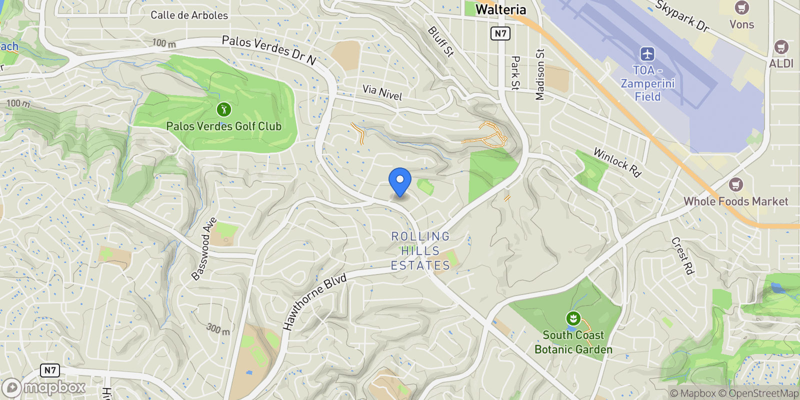 Map showing 4609 Palos Verdes N, Rolling Hills Estates, CA, 90274, USA, Rolling Hills Estates, California, United States.