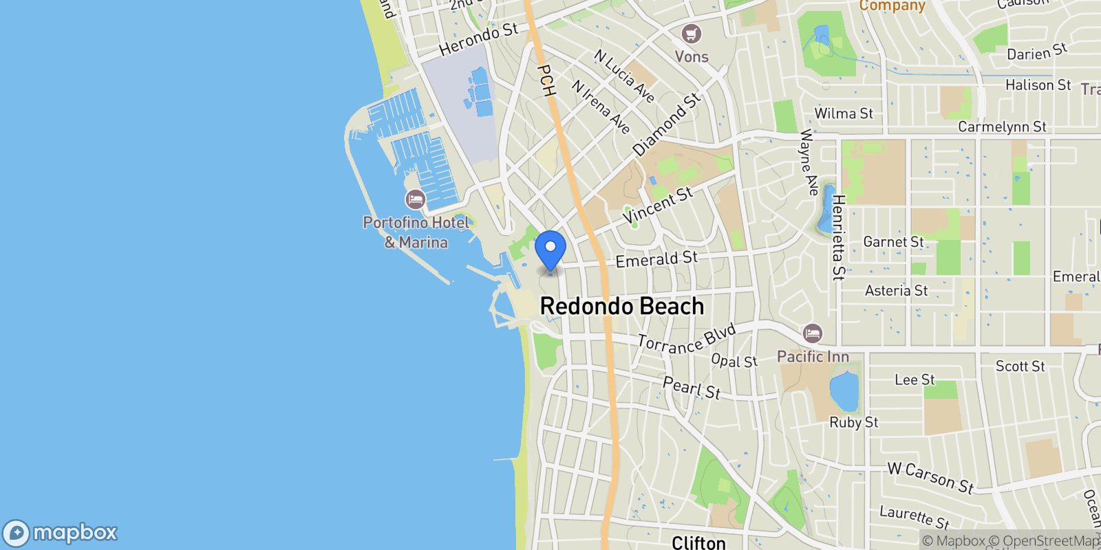 Map showing 510 The Village, #103, Redondo Beach, CA, 90277, USA, Torrance, California, United States.