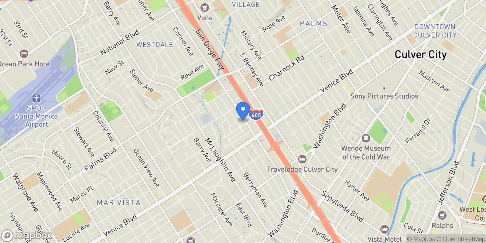 Map showing 3667 Sawtelle Boulevard, Los Angeles, CA, 90066, USA, Los Angeles, California, United States.