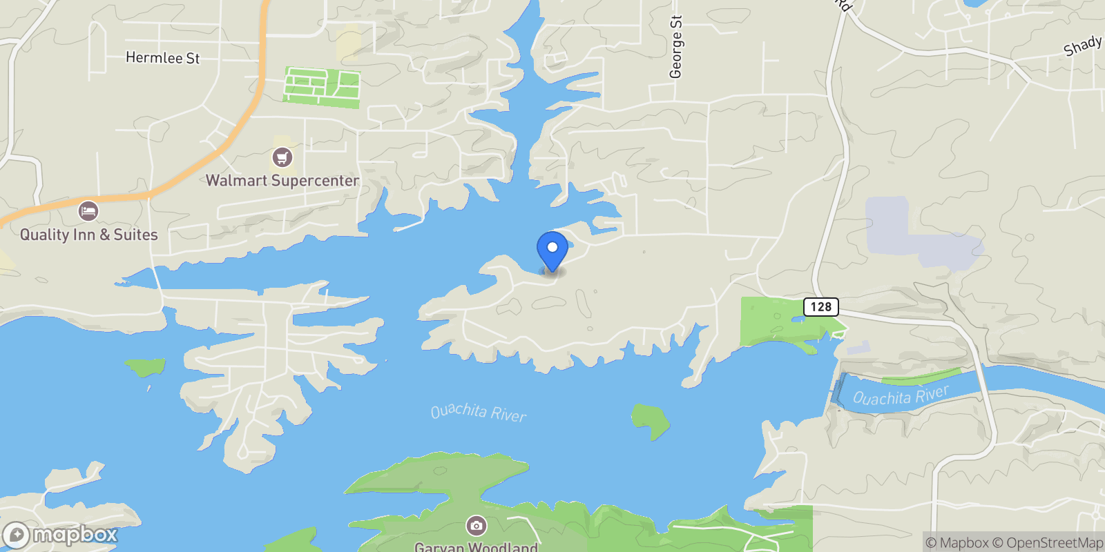 Map showing 500 BAYSHORE Drive, Hot Springs, AR, 71901, USA, Hot Springs, Arkansas, United States.