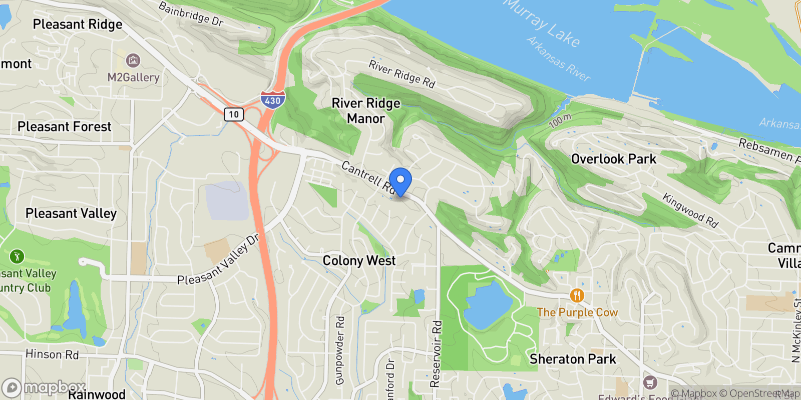Map showing 4 Robinwood Drive, Little Rock, AR, 72227, USA, Little Rock, Arkansas, United States.