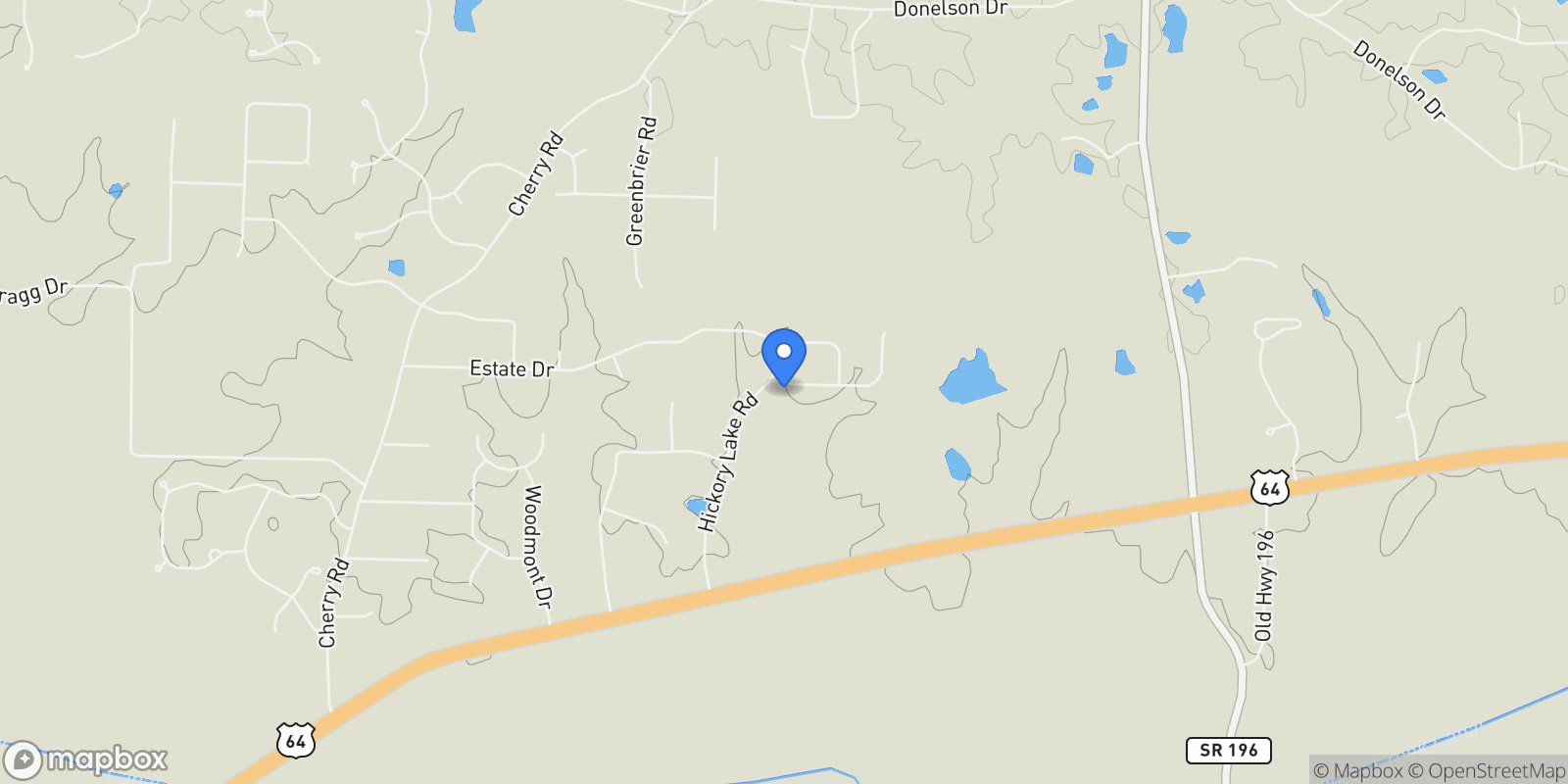 Map showing 20 FAIR MEADOWS LN, Eads, TN, 38028, USA, 38028, Tennessee, United States.